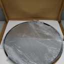 22 Inch Round Bathroom Mirror, 2 Pack Black Metal Framed Circle Wall Mirror for Over Sink, Modern Vanity Mirror for Bathroom with Tempered Glass