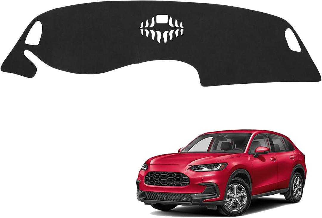 Black Dashboard Dash Board Cover Mat Carpet for Honda HRV HR-V 2023-2025 2026 Accessories Dash Cover Flannel Material Dash Mat Sunshade