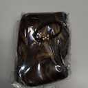 LONAI Ponytail Extension, 18" Wavy Claw Clip Ponytail Extensions Shoulder Length Curly Wavy Claw Clip in Ponytail Hair Extensions Synthetic Fake Ponytail Hairpieces - Deep Brown with Blonde Highlights