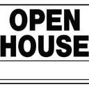 Open House White and Black Corrugated Heavy Duty Plastic, 20x24 Inches 2-Sign