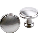 | Disk Knob | 10 Pack | Hardware for Cabinets in Kitchen Bathroom Furniture (Brushed Nickel)