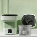 Portable Washing Machine,Mini Washer,17L Upgraded Large Capacity Foldable Washer.Deep Cleaning Baby Clothes,Pet clothing,Small Clothes,Underwear,socks.Suitable for Apartments,Dormitories,Hotels(Green)