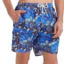 Srnede Mens Swim Trunks Swimsuit Trunks Swim Shorts Swimwear | quick dry,pockets,Water-resistant,soft,meshing,swim, exercise, travel, party, outdoor sports, casual (XXL)