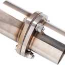 3 Bolt 3.0" OD Exhaust Flange Repair Pipe Kit.Stainless Steel Exhaust Welding Flange Quick Repair for Exhaust Flange Pipe With Gasket,Flange Bolt and Nut