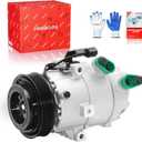 PHOBOOS A/C Compressor with Clutch Compatible with Kia Forte 2014-2018 1.8L/2.0L; Forte Koup 2014-2017, Forte5 2014-2018 & Hyundai Elantra GT 2013-2017, 2.0L, Fast Cooling, Ref.CO29274C