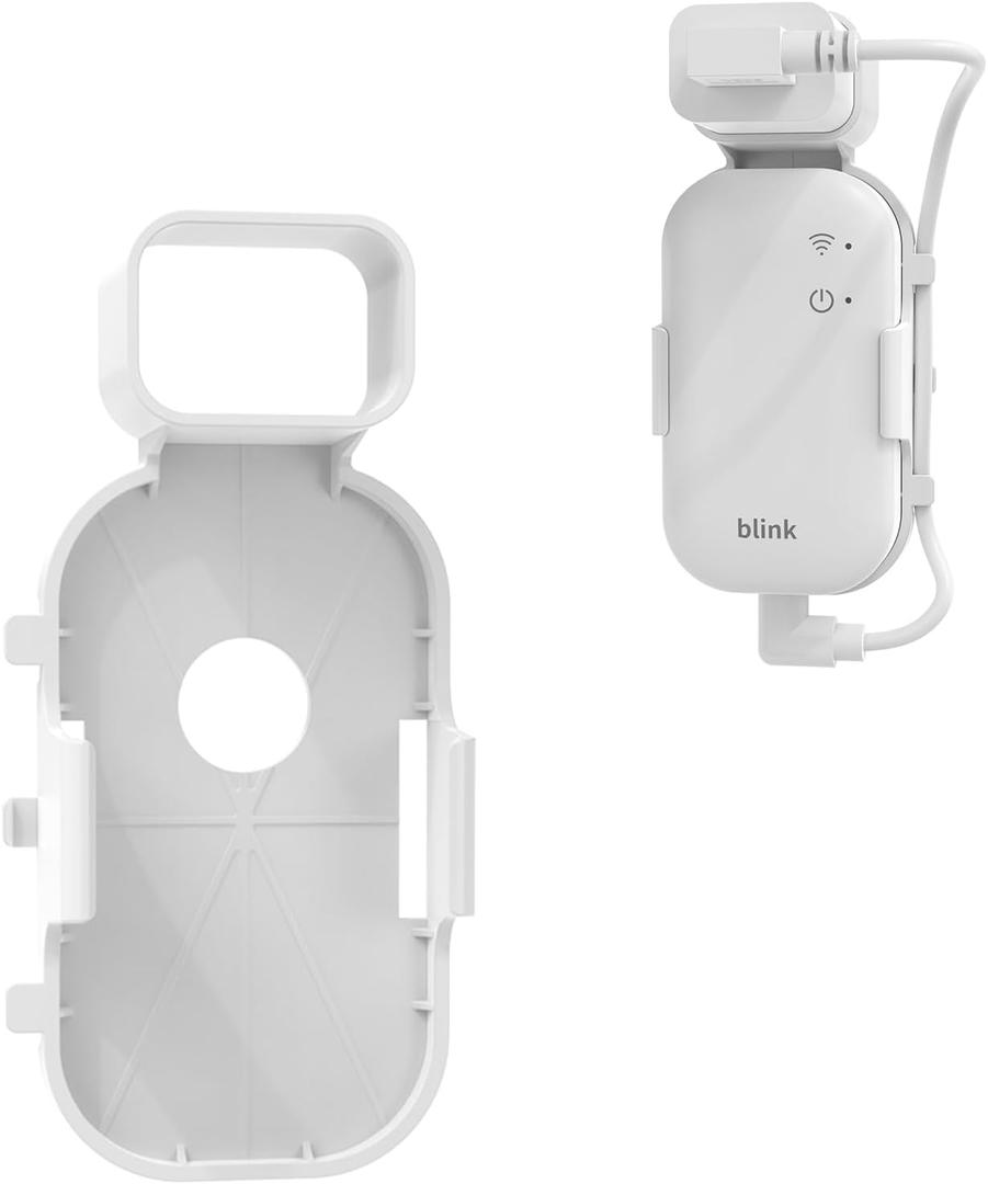 Huafly Outlet Wall Mount for Blink Sync Module Core, Outdoor&Indoor Blink Sync Module Mount No Drilling No Messy, White