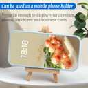 16 Pcs 5 Inch Mini Wood Display Easel, A-Shaped Small Wood Easel for Displaying Small Canvases, DIY Crafts, Photos, Gift, Home Decoration