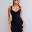 EYNMIN Summer Mini Dress Sleeveless Sweetheart Neckline A Line Short Going Out Dresses for Women 2025 (Black, L)