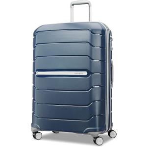 Samsonite Freeform 28-Inch Large Luggage with Dual 360 Spinner Wheels - Checked Suitcase - TSA Lock, Airline-Approved - Lightweight Durable Polypropylene Expandable Hardshell - Navy