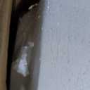 Aluminum 31"-63" Extendable Outdoor Dining Table Set for 4-6 Person, Expandable Patio Table with Wood Pattern Tabletop for Backyard, Deck, White