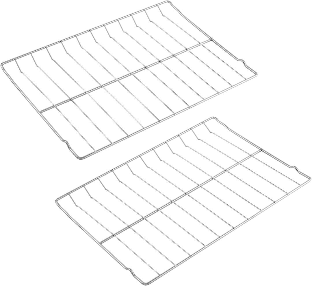 Allstare 2Pcs 316067902 Oven Rack Replacement Parts for Frigidaire Stove Oven Parts 316069800 Oven Rack for Kenmore Oven Parts 22.8" x 16" 304 Stainless Steel Rack-Flat Frigidaire Range Oven Wire Rack