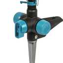 Gilmour Heavy Duty Circular Water Sprinkler with Spike Base, Rotating Sprinkler Head with Adjustable Spray Pattern, Lawn Sprinkler for 5800 Sq Ft Coverage