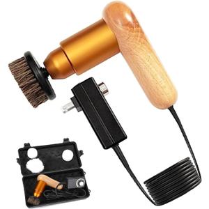 75W Power Electric Shoe Polisher, Adjustable 6 Speed Electric Polisher, Perfect for Leather Shoes and Sneakers, 3 Brush Heads,Time-Saving Solution for Shoe Cleaning (1) (Extra Large)