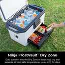 Ninja FrostVault 30qt Hard Cooler with Dry Zone, Integrated Fridge-Temp Dry Storage Drawer, 50QT