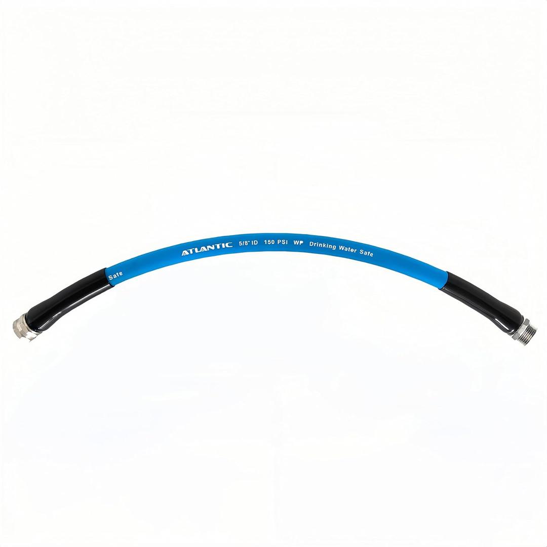 Atlantic RV Drinking Water Safe Hose 2 ft Short Garden Hose Extension: Lead, BPA, Phthalate-Free, and PVC-Free.