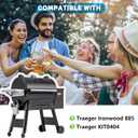 Drip Tray Heat Baffle Replacement For Traeger Ironwood 885 Series, Stainless Steel Drip Pan Compatible With Traeger Ironwood 885 Drip Tray Liner BAC521 and Ironwood 885 Accessories BCA1333 KIT0404