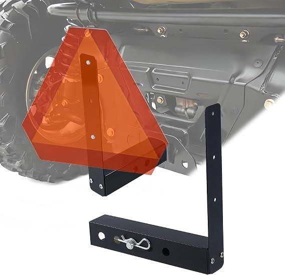 Slow Moving Vehicle Mounting Bracket for UTV, 2 Inch Receiver Hitch Mount
Suitable for 14-Inch Safety Signs, with 6-Inch Bolt Hole Spacing, Easy Installation