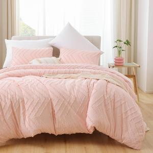 YIRDDEO Pink Full Comforter Set 1Pcs, Boho Blush Full Size Blanket