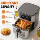8-in-1 Air Fryer 6 Quarts Airfryer with Window, 11.4x10.8x13.0 inch