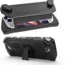 Upgraded Ultra Slim TPU Protective Case with Front Cover Compatible with ASUS ROG Ally, Shock-Absorption, Non-Slip and Anti-Scratch Design Cover Protector (Black)