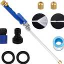 Jet Nozzle Power Washer for Garden2-in-1 Jet Nozzle Power Washer Upgraded High Pressure Washer Tools with 2 Different Nozzles and Hose Quick Connectors (Black)