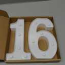 16th Birthday Decorations for Girls Boys,Sweet 16 Party Decorations for Centerpieces Table,Light Up Numbers Sweet 16 Sign for Party Backdrop Wall Decor for 16th Wedding Anniversary Decoration