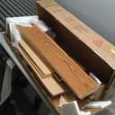 Iwell Storage Cabinet with 2 Doors and 4 Adjustable Shelves, Buffet Cabinet with Storage, Floor Cabinet for Living Room, Entryway, Kitchen, Rustic Gray (Grey)