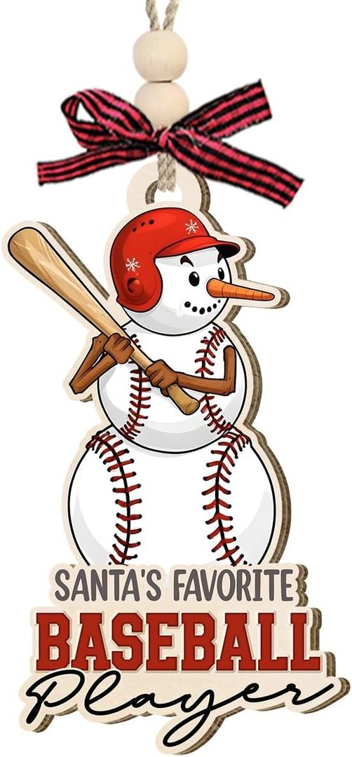 Baseball Christmas Ornaments 2025 - Sport Baseball Team Ornament, Unique Christmas Ornaments for Tree Decor, Thoughtful Baseball Lover Gifts, Birthday Gifts for Men Women Friends Sport Fans