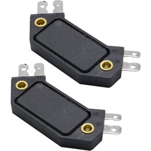 2Pcs LX301 Ignition Control Module 4 Pin HEI Distributor, Replacement for Chevrolet 1974-1988 Replacement for Pontiac 1974-1988, Replaces D1906 1875990 1894322
