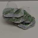 kathson Turtle Basking Platform Floating Turtle Dock Baby Tortoise Climbing Ramp Shale Reptiles Dock Resting Terrace Stone Aquarium Ornament for Frogs Newts (Green Size:8.2Lx3.3Wx3.1H)