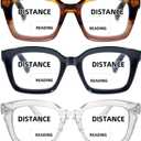 HIYANJN Bifocal Reading Glasses For Women Men Blue Light Computer Readers Clear Top Transition Ladies Eyewear