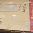 36"x28" Wood Bathroom Mirror - Handcrafted Modern Farmhouse Bathroom Mirror with Tempered Glass&Natural Wood Frame, Decorative Vanity Mirror for Bedroom, Living Room, Spa & Home (Anti-Fog Design) (Rounded Wood-usa-sourced Wood Natural Finish)