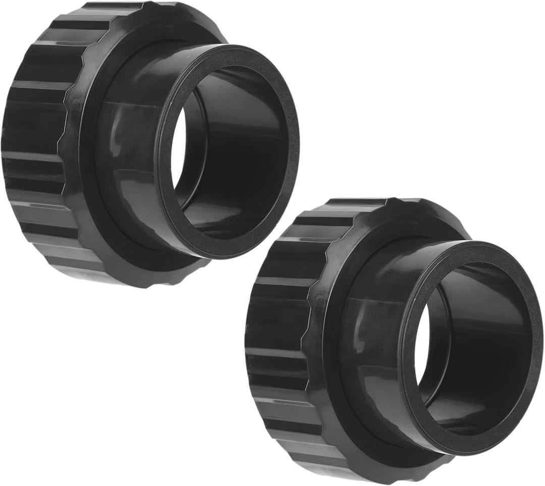 2 Pcs SP1500UNPAK2C Union Connection Kit, 1-1/2-inch Socket by 2-inch Slip Flush Union Connectors Pak Replacement, Compatible with Hayward Pumps/filters and Chlorine Feeders