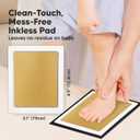 4-Pack Inkless Baby Hand and Footprint Kit - Mess Free Ink Pad for Newborn Keepsake, Dog Nose & Paw Print Kit, Clean Touch Ink Pad for Baby Hand & Footprints, First Mother's Day(Gold/Silver, L)