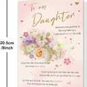 2 x Daughter Birthday Card, Birthday Card Gifts for Daughter, Birthday Gifts Adult for Her