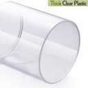 AOZITA 8 Pack Acrylic Qtip Holder Dispenser with Lids & Labels, Cotton Swab, Ball, Round Pads, Floss Picks Storage Canister - Clear Plastic Apothecary Jar for Bathroom Vanity Makeup Organizer