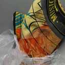 KALERA Music CD Disc Shape Area Rug, Multicolor, 5'3" x 5'3" (Round), Tufted, Polyester, Low Pile, Non-slip Backing, Water Resistant, All Seasons, Teenagers and Above, Living Room