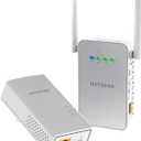 NETGEAR Powerline Adapter + Wireless Access Point Kit, 1000 Mbps Wall-Plug, 1 Gigabit Ethernet Ports (PLW1000-100NAS)