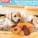 Heartbeat Puppy Toy, Comfort Cuddler Pillow, Dog Anxiety Relief Calming Aid,Heartbeat Stuffed Toy for Dogs,Puppy Heartbeat Toy Sleep Aid,Dog Heartbeat Toy for Pet (brown2)