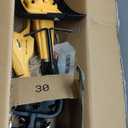 Garden Tools - Cordless Tiller Cultivator Compatible with DEWALT 20V MAX Battery (Tool Only), 310RPM Electric Rototiller with 40 Steel Tines, 9.1In Tilling Width & 6.3In Depth Tiller, Folding Design
