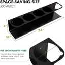 Touri 2 Pack Five Cans Wall-Mounted Steel Aerosol Spray Can Holder Rack Organizer for Garage and Workspace