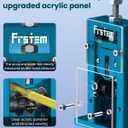 Frstem Wire Stripper Machine, 0.06''-0.39'' Manual or Drill Powered Wire Stripping Machine with Hand Crank or Drill, 65MN Spring Steel Blade Aluminum Frame Wire Peeler for Scrap Copper Recycling