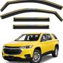 in-Channel Window Rain Guards Fit for Chevy Traverse 2018-2023 Rain Guards Extra Durable Chevrolet Traverse Window Deflectors Visors Vent Visors Vent Shades Car Accessories -4 pcs