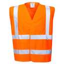 Bright Orange Work Safety Vest, Size Medium
