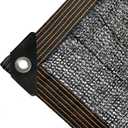 winemana 50% Black Shade Cloth, 8 x 20 FT Durable Mesh Tarp with Grommets, Garden Sunblock Shade Cloth Shading Antifreezing for Plants Cover, Greenhouse, Barns Kennel, Patio, Tomatoes