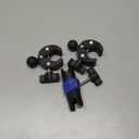 Double Clamp Mount Umbrella Clamp Pole Clip Mount for Phone, Action Camera, Motorcycle, Bike Handlebar, Cross Bar, Musical Instrument, Photo Studio Light Stand, 1Pack