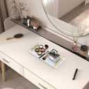 XZHXFX Guest Towel Holder Tray for Bathroom,Marble Slab with Handles -Napkin Holder for Kitchen - Bathroom Tray (Gold, Small)
