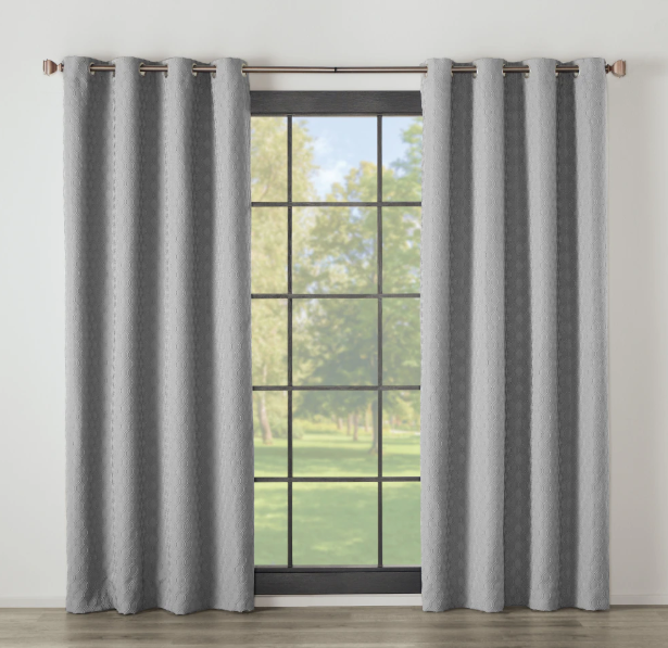 Modavari Home Fashion Curtains 63"L × 52"W 1Panel