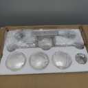 SineRise 3-Light Brushed Nickel Vanity Light with 3 Color Modes (3000K/4000K/6000K), Eye Protection LED Bathroom Light Fixture, Dimmable Modern Wall Light Over Mirror with Clear Glass Shade