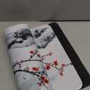 Japanese Cherry Blossom Gaming Mouse Pad 27.6x11.8 Inch Pink Full Desk Sakura Large Non-Slip Rubber Base Waterproof Big Keyboard Mat With Stitched Edges for Office